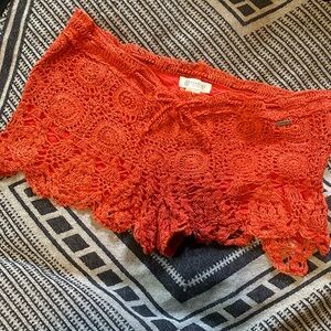 Element lace shorts